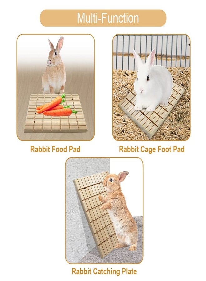 Litewoo Rabbit Scratch Board Claws and Teeth Care Wooden Chew Toys Bunny Chinchilla Guinea Pig Rabbit Antiskid Edible Natural Wood Pad - Image 4